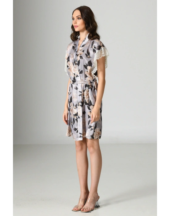 Sateen Kadın Tek Sabahlık, 161096