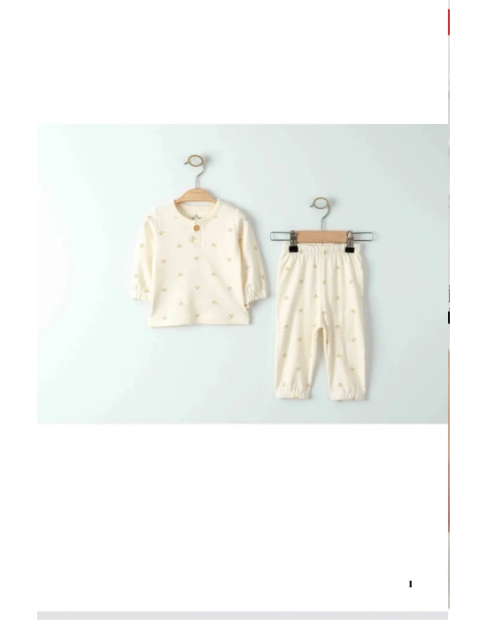 Liparis ORGANİK BEBEK SWEAT PANTOLON 2Lİ TAKIM 021