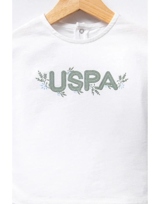 U.S. Polo Assn. Kız Bebek Beyaz Bebek Takım