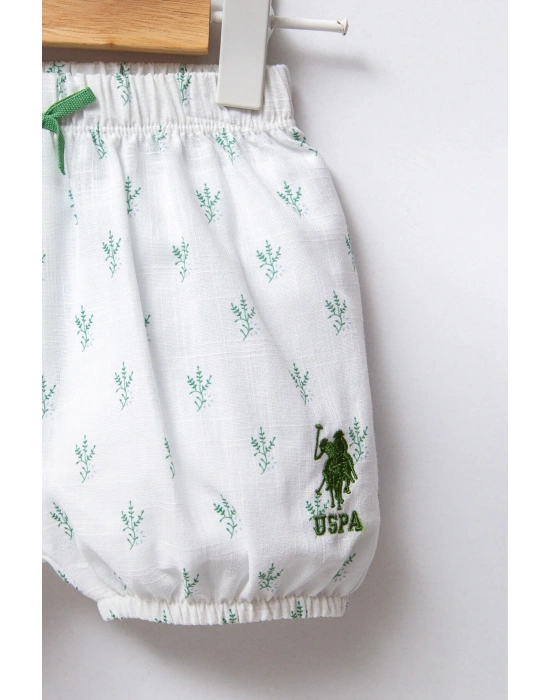 U.S. Polo Assn. Kız Bebek Beyaz Bebek Takım