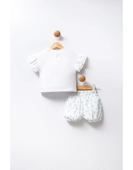 U.S. Polo Assn. Kız Bebek Beyaz Bebek Takım