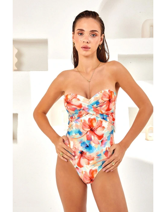 Dolgulu Kaplı Straplez Mayo 4101