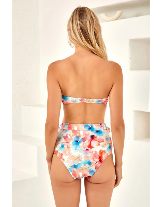 Dolgulu Straplez Aksesuarlı Bikini Takım 4204