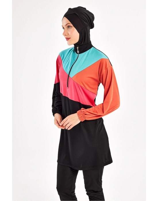 MDB 3127 Perla Uzun Kollu Tesettür Mayo