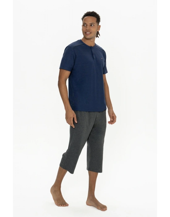 U.S. Polo Erkek Kapri ve T-shirt Takım