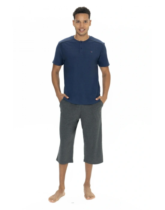 U.S. Polo Erkek Kapri ve T-shirt Takım