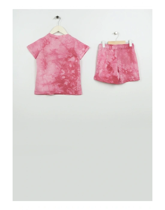 Baskılı Fuşya Kız Çocuk Pijama Takımı Us1422