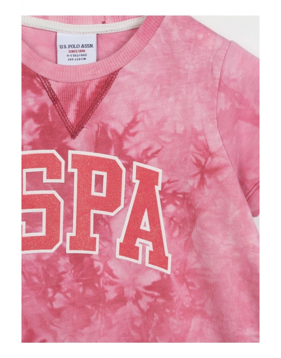 Baskılı Fuşya Kız Çocuk Pijama Takımı Us1422