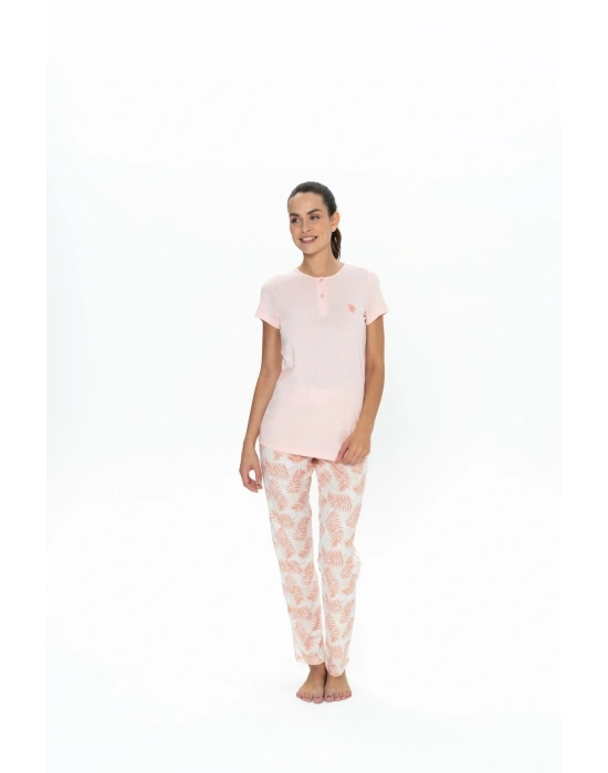 Kadın Somon Pijama Takım - 20088