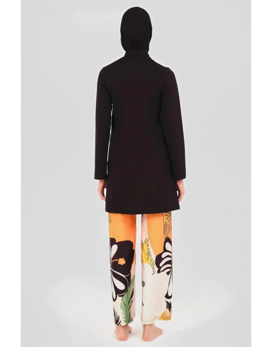 HIZLI KURUYAN LİKRALI MAYO KUMAŞ ÖZEL TASARIM KADIN TESETTÜR MAYO