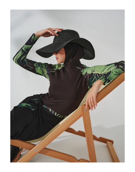 Reglan Kol Dik Yaka Tesettür Mayo