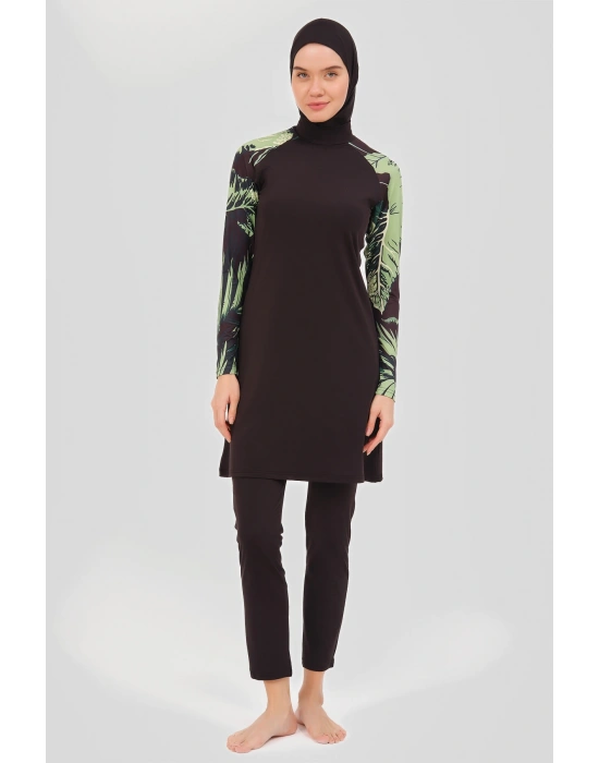 Reglan Kol Dik Yaka Tesettür Mayo