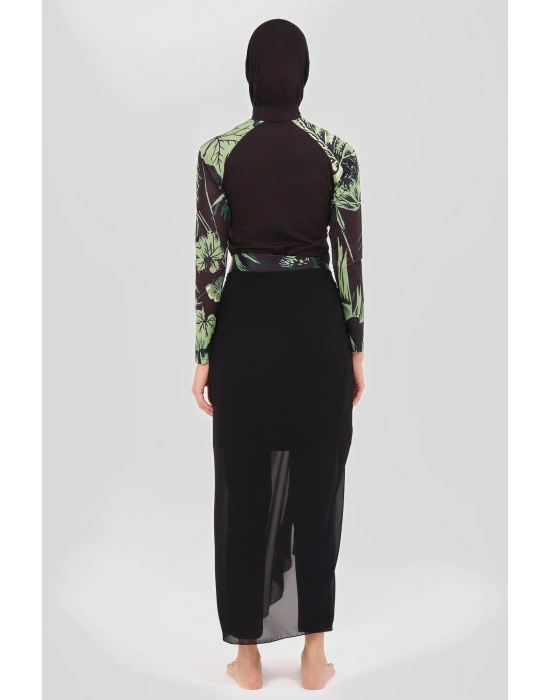 Reglan Kol Dik Yaka Tesettür Mayo