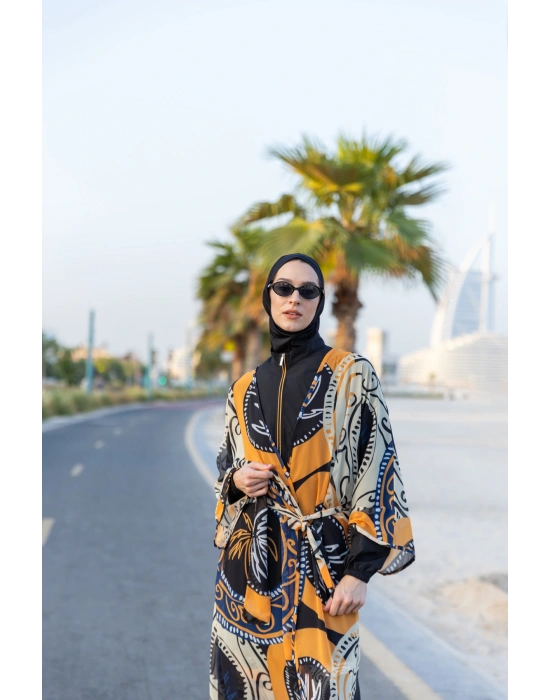 Pantolonu Desenli Tesettür Mayo