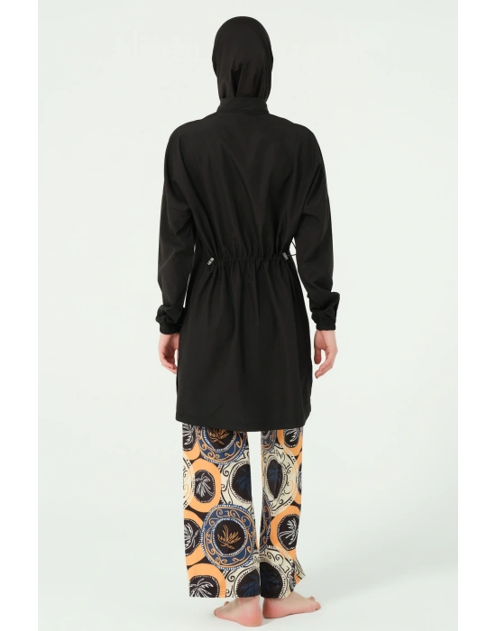 Pantolonu Desenli Tesettür Mayo