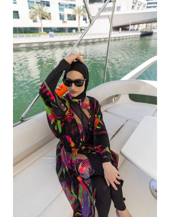 Ada Desenli Tesettür Mayo