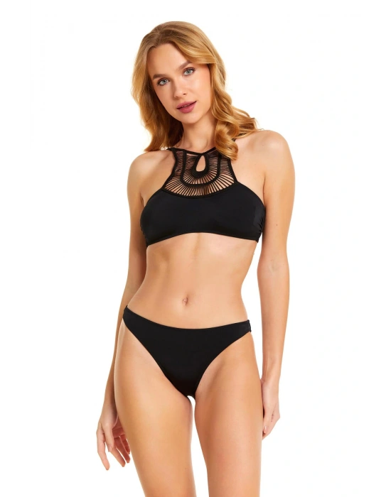 Göğüs Detay Büstiyer Bikini Takımı