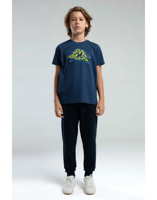 Erkek Çocuk Mavi Tişört
