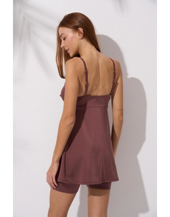 Şortlu V Yaka Tankini 241505-YS