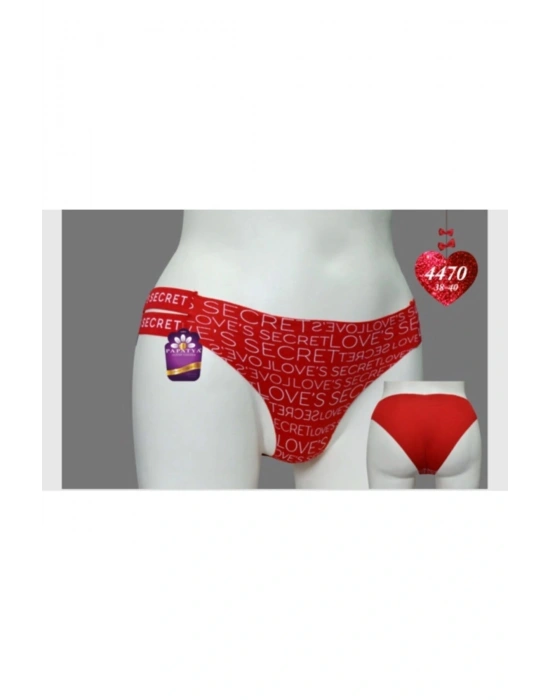 Kadın Yeni Yıla Özel Külot Kırmızı 4470-