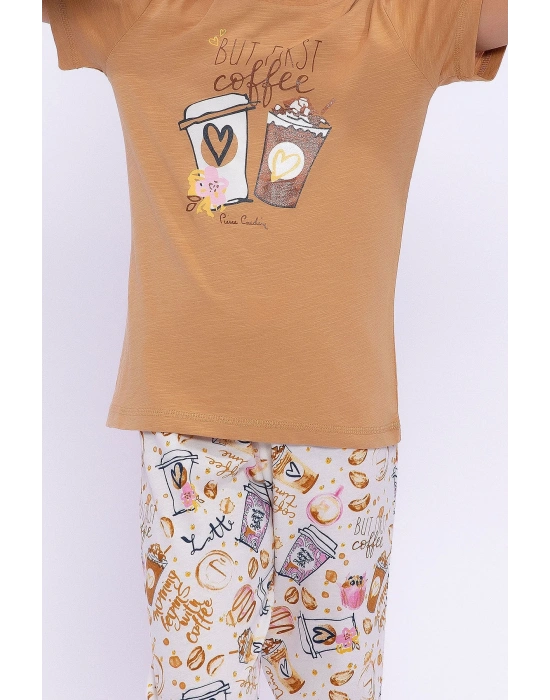 But First Kahverengi Kız Çocuk Pijama Takımı