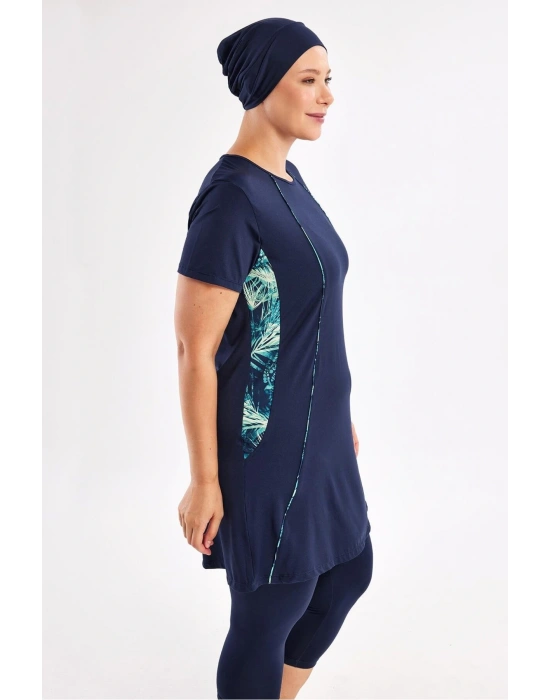 Rose Battal Kısa Kollu Tesettür Mayo 2804