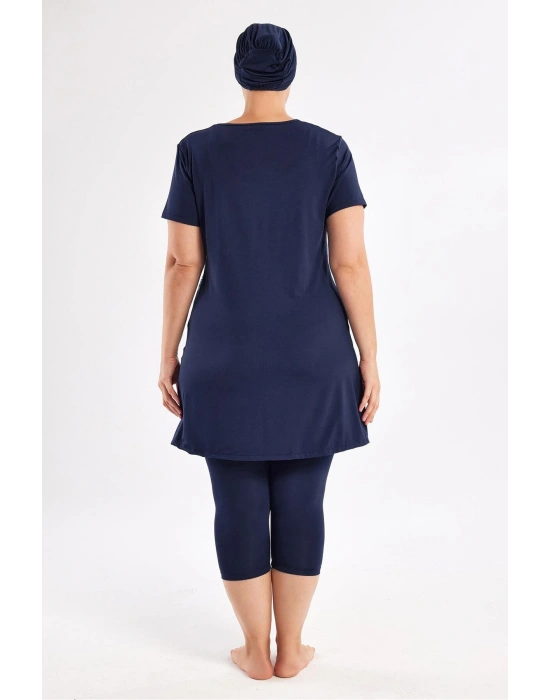 Rose Battal Kısa Kollu Tesettür Mayo 2804