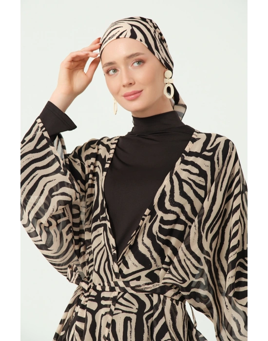 Natura Desenli Tesettür Mayo