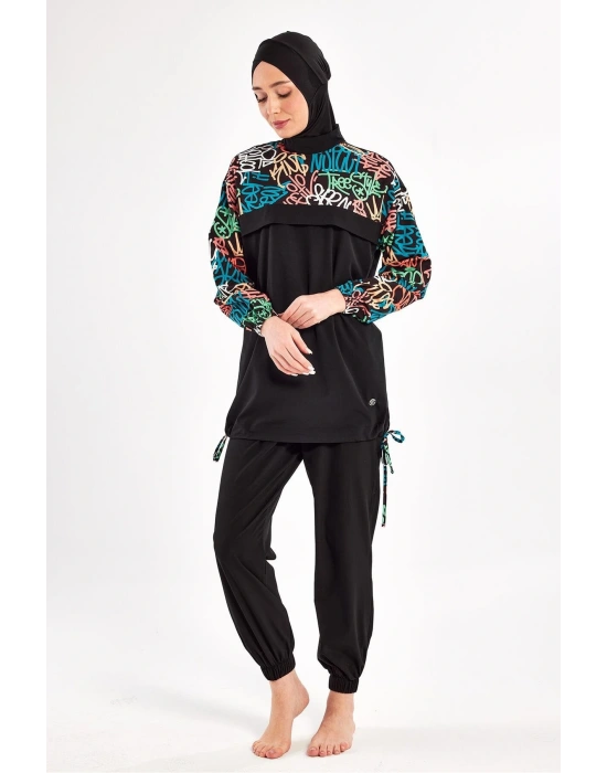 Perly Uzun Kollu Tesettür Mayo 1207