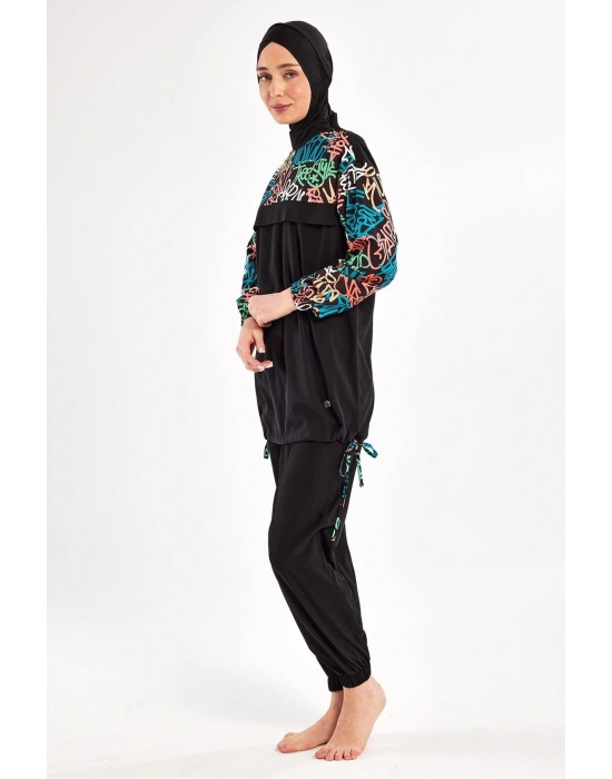 Perly Uzun Kollu Tesettür Mayo 1207