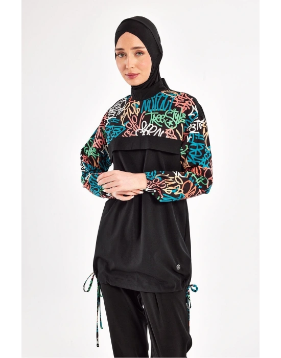 Perly Uzun Kollu Tesettür Mayo 1207