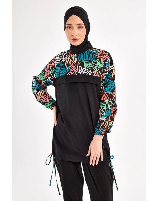 Perly Uzun Kollu Tesettür Mayo 1207