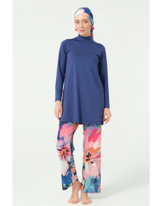 Manolya Desenli Tesettür Mayo