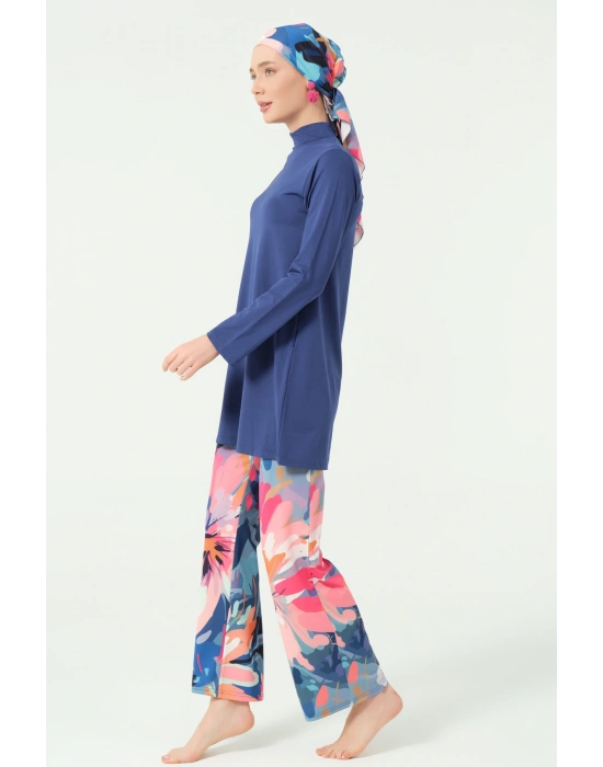 Manolya Desenli Tesettür Mayo