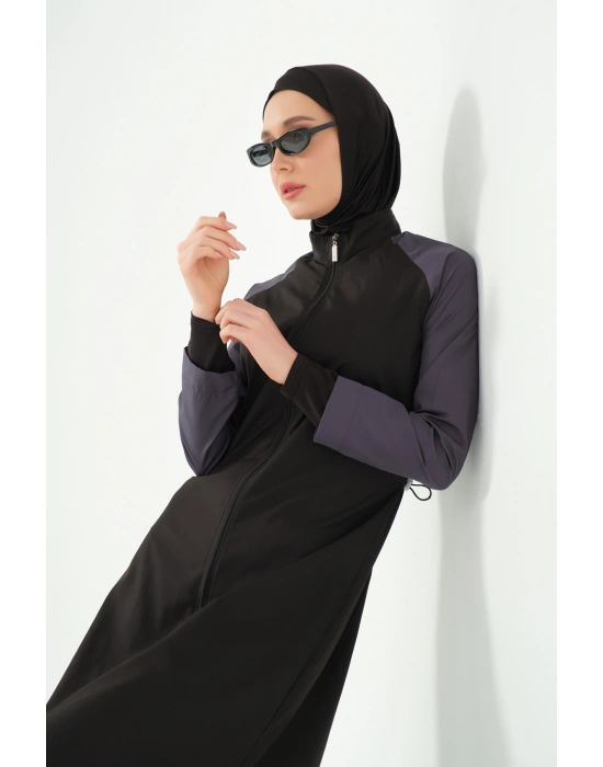 Spor Reglan Kol Uzun Tesettür Mayo