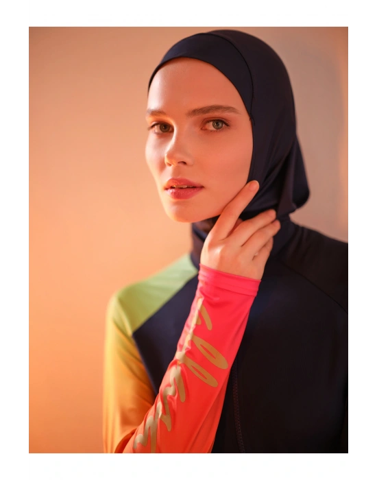 Gold Baskılı Tesettür Mayo