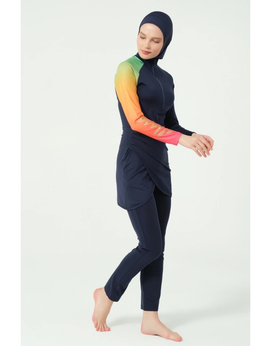 Gold Baskılı Tesettür Mayo