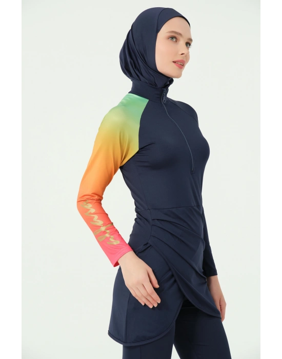 Gold Baskılı Tesettür Mayo