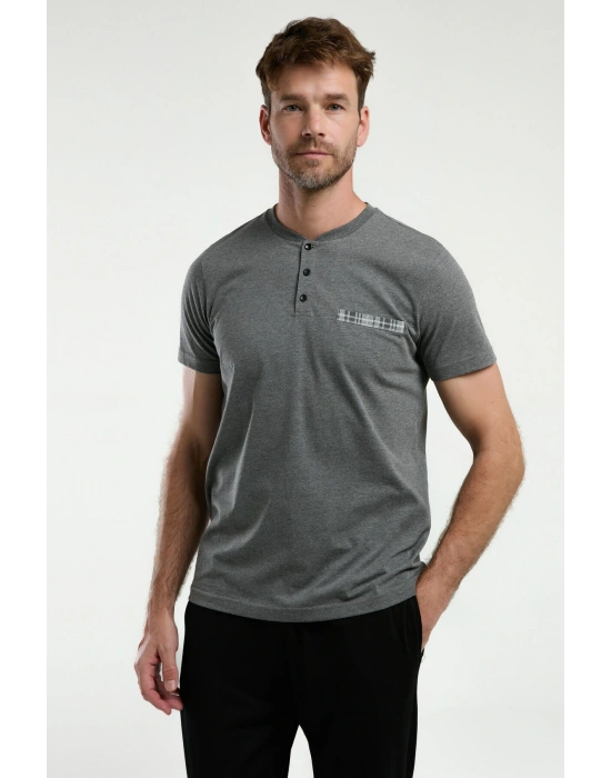 Erkek Antrasit Pijama Takım