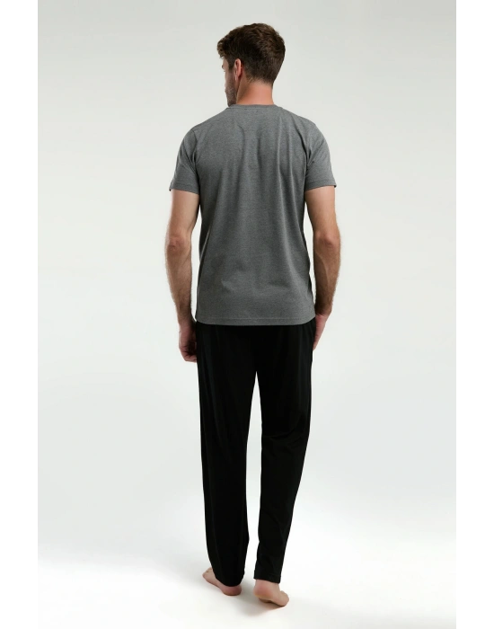 Erkek Antrasit Pijama Takım