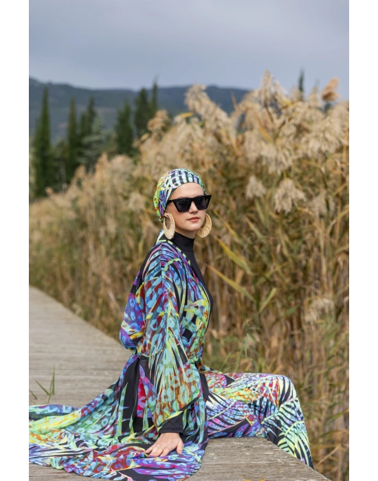 Hera Desenli Tesettür Mayo