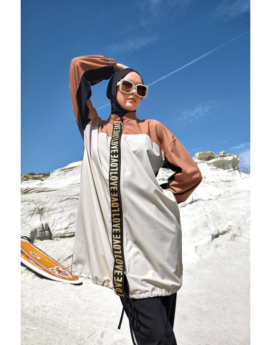 Kadın Pera Uzun Kollu Tam Kapalı Tesettür Mayo 1211 Siyah