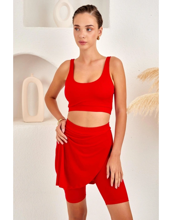 Şort Etekli Bikini Takım 4264