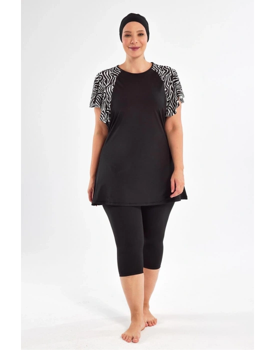 Coral Battal Kısa Kollu Tesettür Mayo 2805