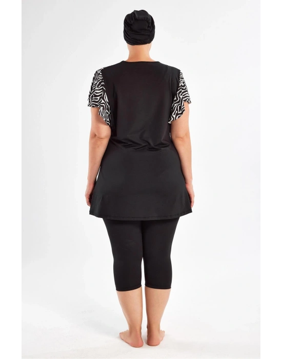 Coral Battal Kısa Kollu Tesettür Mayo 2805