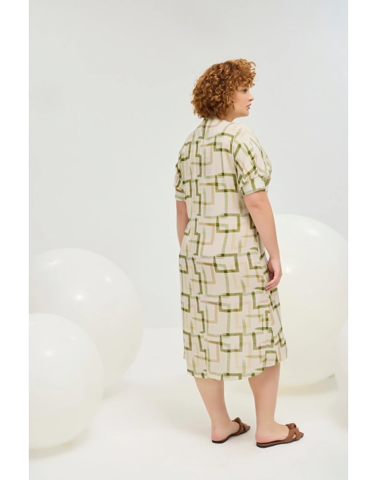 21279 KADIN OVERSIZE UZUN ELBİSE