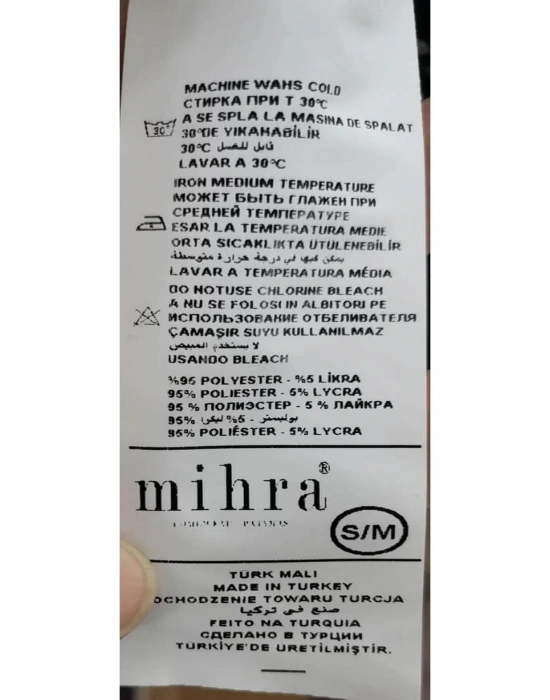 Kadın Bisiklet Yaka MİLAN Likralı Kısa Kol Pijama Takımı 50107Ekru - 1 Adet