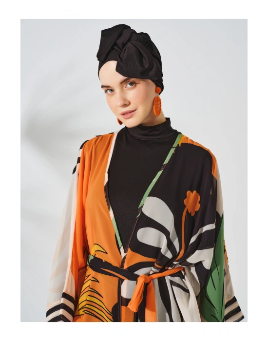 Pamelo Desenli Tesettür Pareo