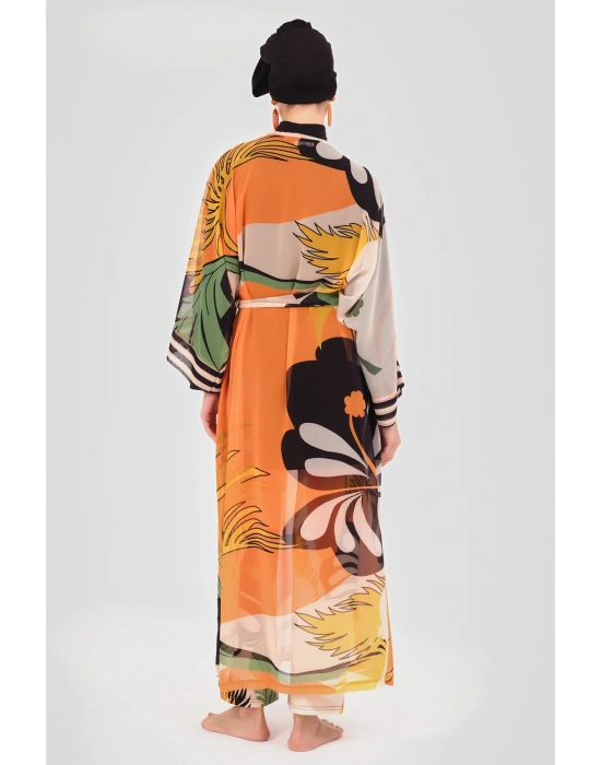 Pamelo Desenli Tesettür Pareo