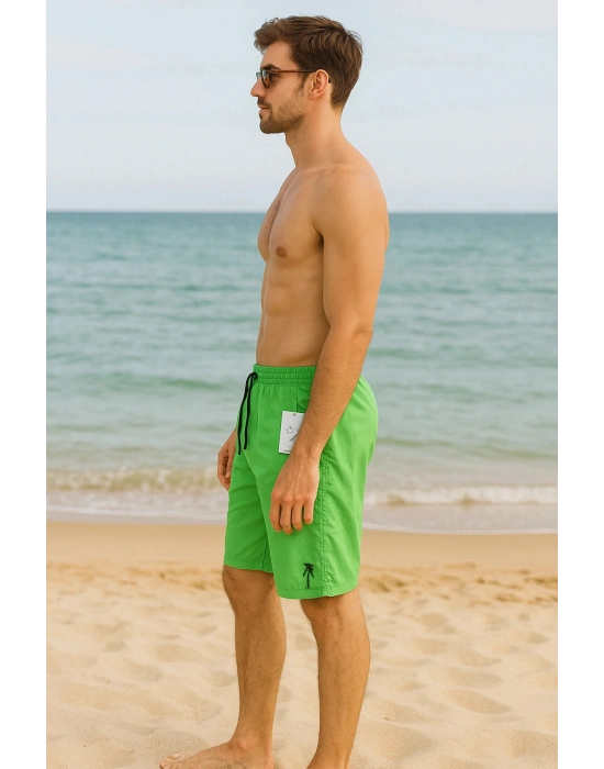 Erkek Battal Basic Düz Cepli Kapri,Deniz Şortu 9745